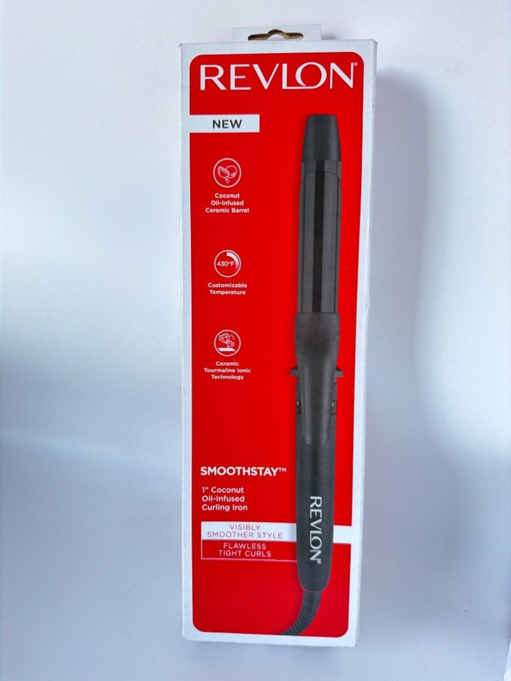 Revlon Smoothstay 1” Coconut Oil Infused Curling Iron RVIR1190